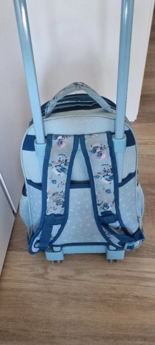 Mochila con ruedas floral