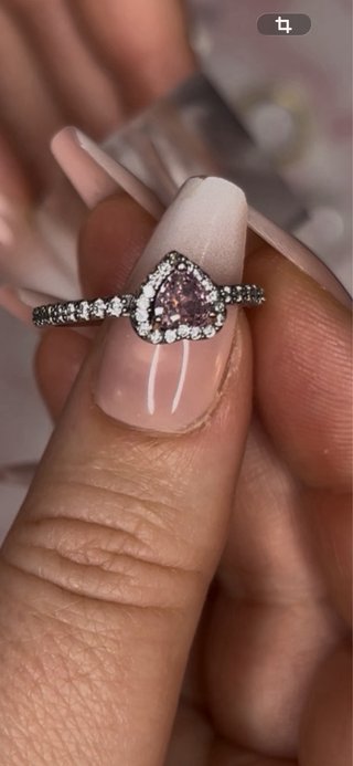 Conjunto Pandora Corazón Rosa y Plata