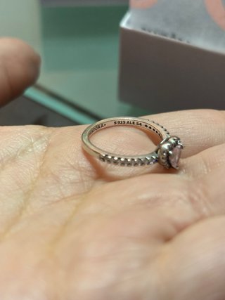 Conjunto Pandora Corazón Rosa y Plata