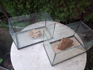 2x Acuarios de cristal