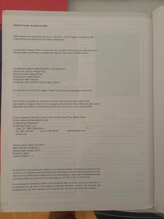 Llengua catalana i literatura, 3 ESO Codi obert