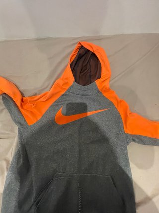 Sudadera Nike Gris y Naranja
