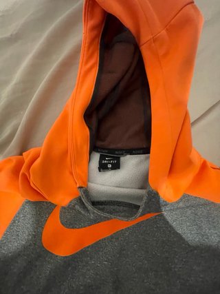 Sudadera Nike Gris y Naranja
