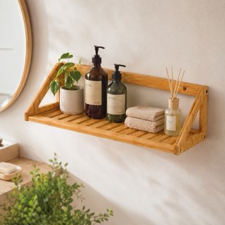 2 Estantes de Bambú para Pared