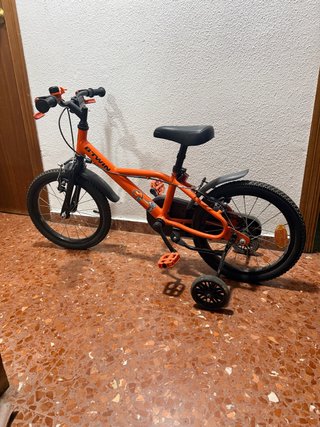Bicicleta infantil B'Twin 14 Naranja