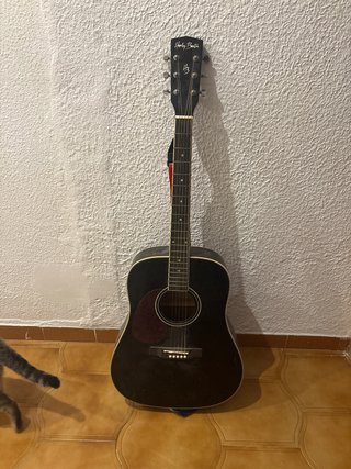 Guitarra Acústica Harley Benton Negra