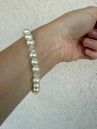 Pulsera elástica de cuentas Hecha a Mano
