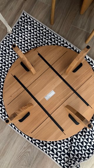 Mesa centro roble La Redoute sin usar.