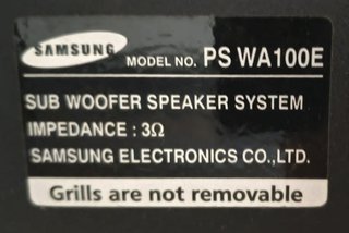 Subwoofer pasivo Samsung