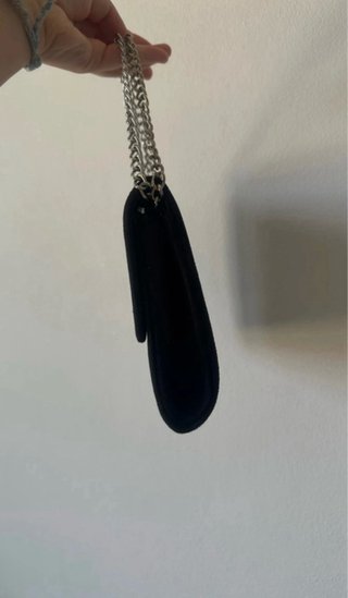 Borsetta elegante nera con catena