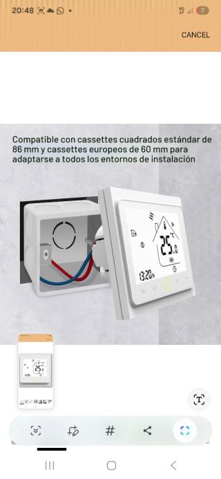 Termostato Wi-Fi Serie 002