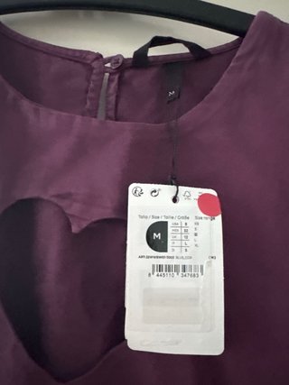 Camiseta Desigual Corazón Morada