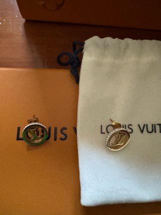 Orecchini Louis Vuitton Oro con Cristalli