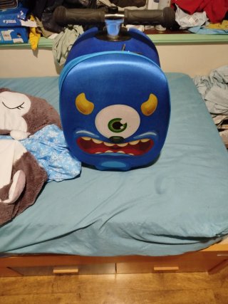 Maleta patinete y saco dormir