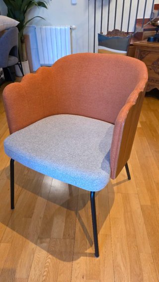 Silla Rene The Massie Madera y Tela