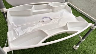 Bañera cambiador Cam plegable, ruedas + bandeja