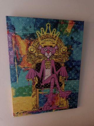 Cuadro Pantera Rosa Estilo LV