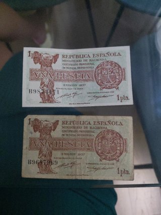 Billete Vna Peseta República Española 1937