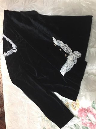 Traje de Cartagenera Negro y Rojo