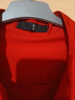 Camisa vaquera caballero roja y negra