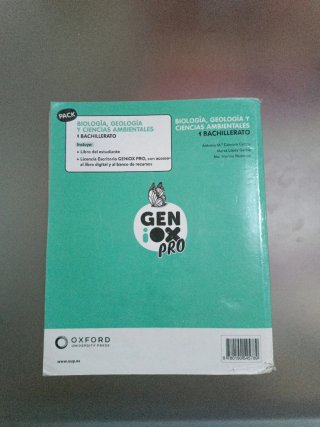 Biología, Geología y CC Ambientales 1 Bachillerato