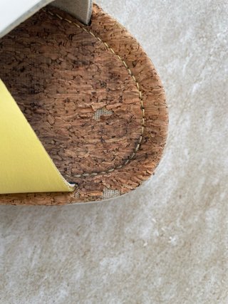 Sandalias Camper Piel Blancas y Amarillas T40