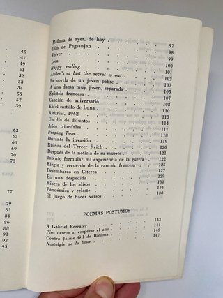 Jaime Gil de Biedma, Las personas del verbo, Seix