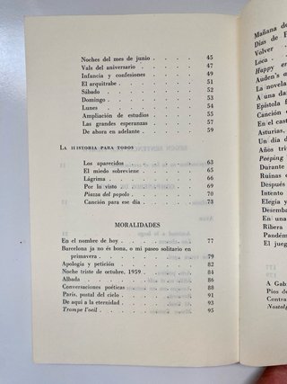 Jaime Gil de Biedma, Las personas del verbo, Seix