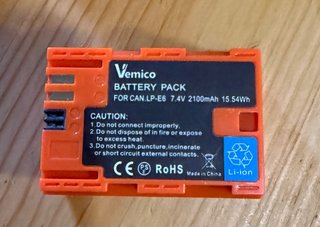 3 Caricabatterie doppi Vemico + 7 Batterie LP-E6