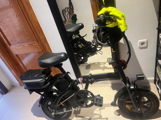 Bici Eléctrica Plegable Negra