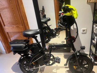 Bici Eléctrica Plegable Negra