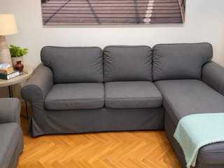 Sofá Ektorp Ikea 3 plazas con chaiselongue