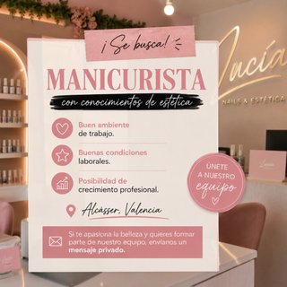 Se necesita manicurista ALCASSER