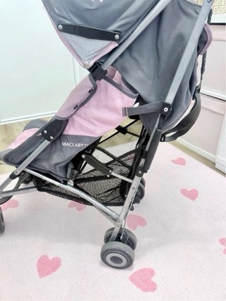 Silla de Paseo Maclaren Rosa y Gris