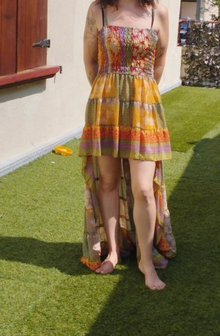 Vestido Boho Seda Talla Única Exclusivo