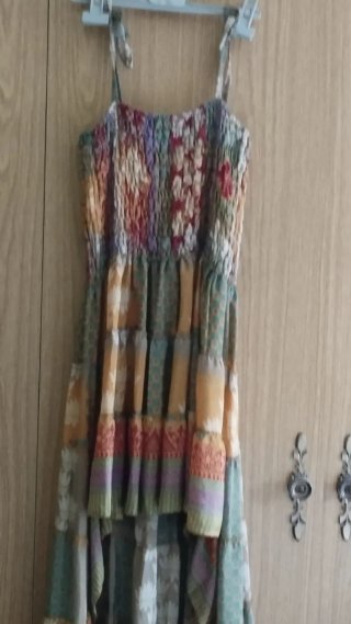 Vestido Boho Seda Talla Única Exclusivo