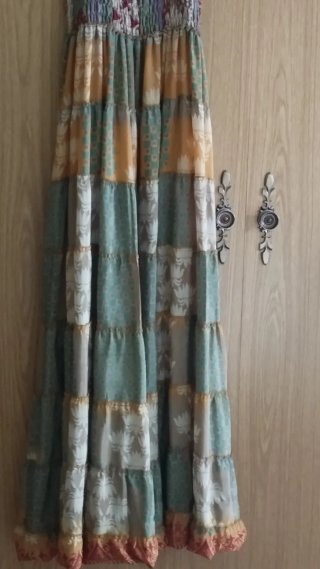 Vestido Boho Seda Talla Única Exclusivo
