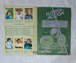 Album Fútbol en Acción España 82 completo