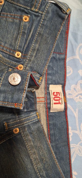 Jeans Levi's 501 Donna Blu