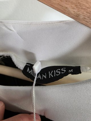 Vestido Milan Kiss Negro y Blanco Talla M
