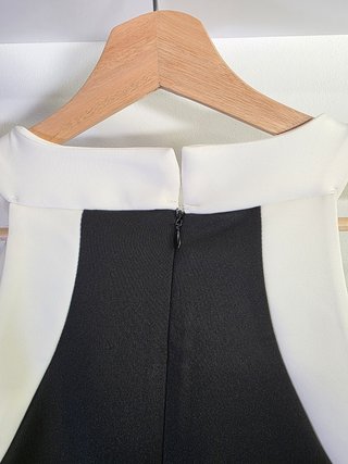 Vestido Milan Kiss Negro y Blanco Talla M