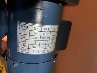 Taladro de columna azul