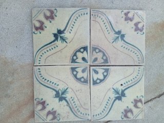 25 Azulejos Antiguos Decorativos 20x20 cm