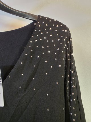 Wallis Top Negro Mujer Talla 36