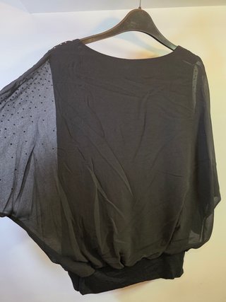Wallis Top Negro Mujer Talla 36