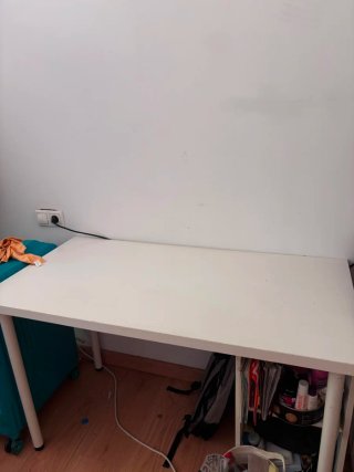 Escritorio blanco oficina madera
