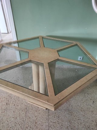 Vitrina Comedor Cristal Aparador Mesa 6 lados,