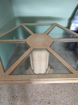Vitrina Comedor Cristal Aparador Mesa 6 lados,