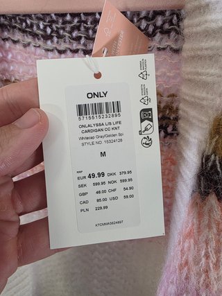 Chaqueta punto ONLY rayas M