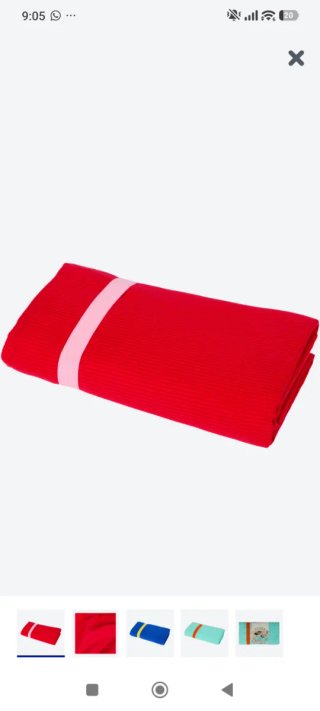Toalla Playa Microfibra 100x180cm Turquesa